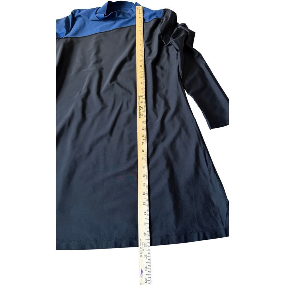 Summersalt Swim Tunic Mini Dress Long Sleeve Sun Shield Black Blue XL - Picture 6 of 10